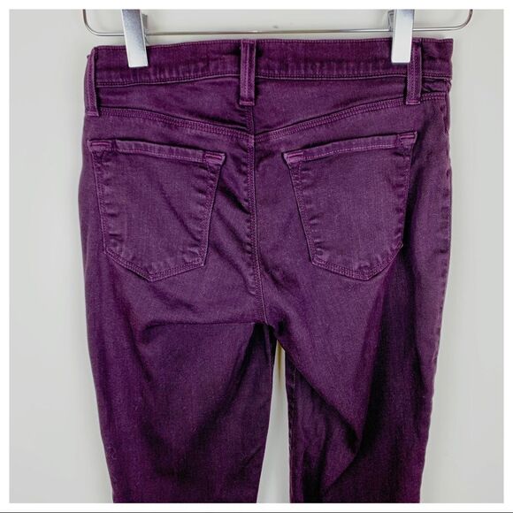 J Brand Super Skinny‎ Dark Plum Denim Jeans 26 - Picture 3 of 11